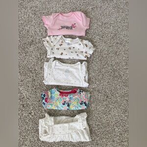 Carter's, Gap Baby, Bloomie’s Baby Girls Floral Polka Dot One-Piece Pack 0-3 mos